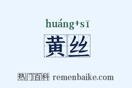 黄丝是什么意思的图片
